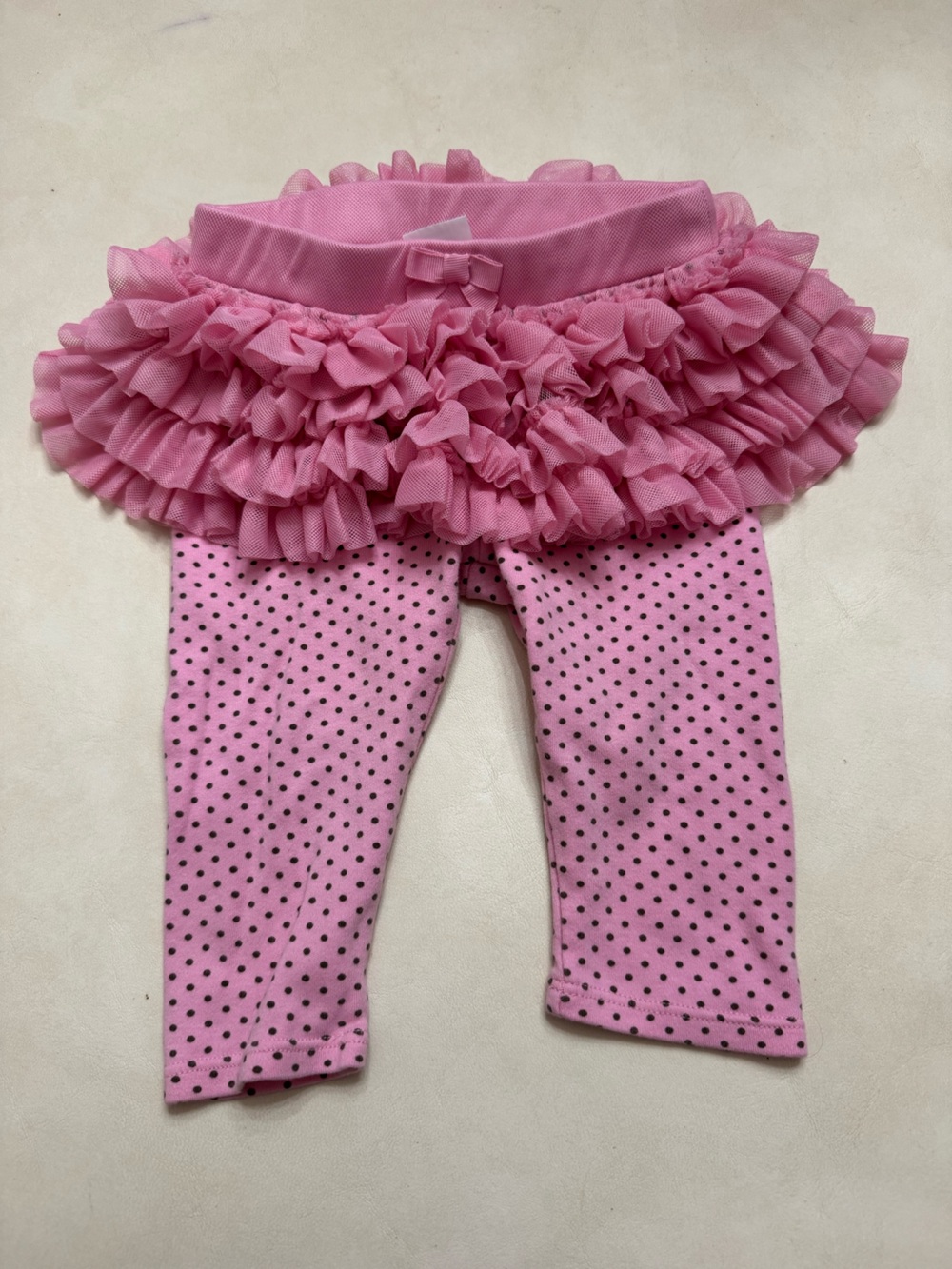 Gymboree Pink Baby Leggings with Ruffle Detail